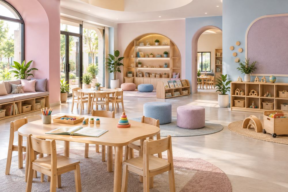 Premium Pastel Junior School school interior design look